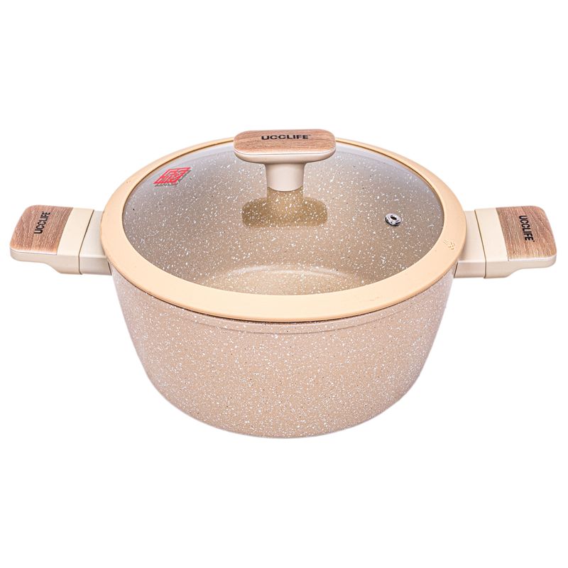 CACEROLA A INDUCCION UCC LIFE ANTIADHERENTE 4.6L 24CM 