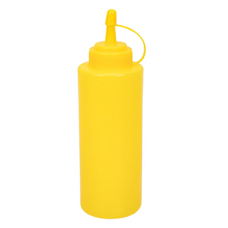 PORTA ADEREZOS DE PLASTICO 360ML AMARILLO