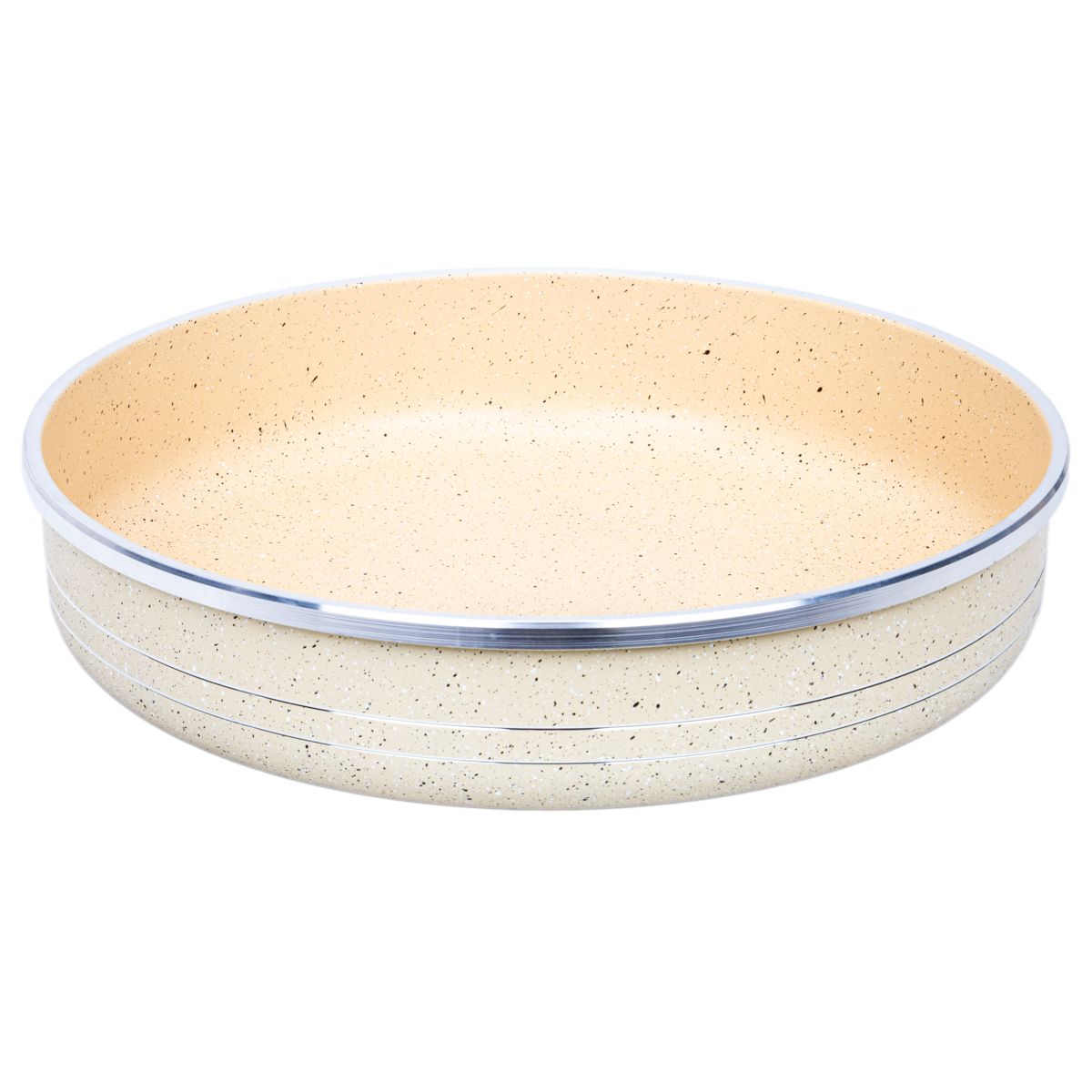 ASADERA REDONDA DE GRANITO CREMA - 30 CM