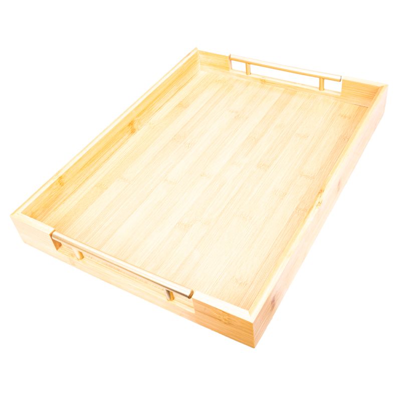 BANDEJA DE BAMBÚ RECTANGULAR 44 X 33 CM 
