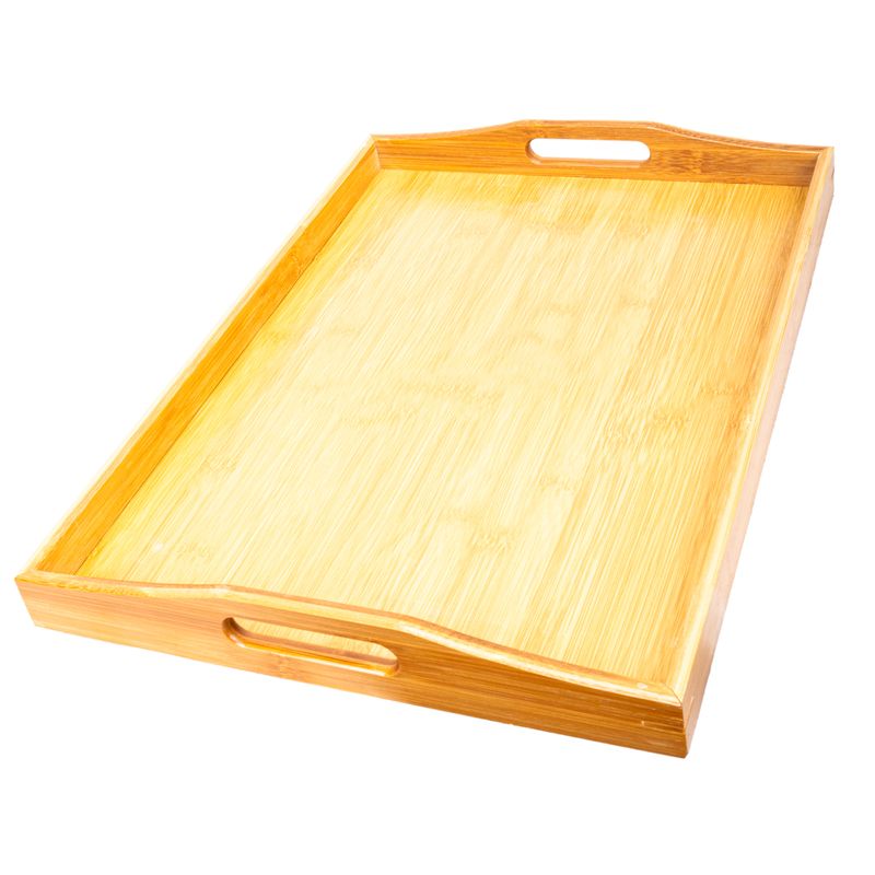 BANDEJA DE BAMBÚ RECTANGULAR 46 X 33 CM 