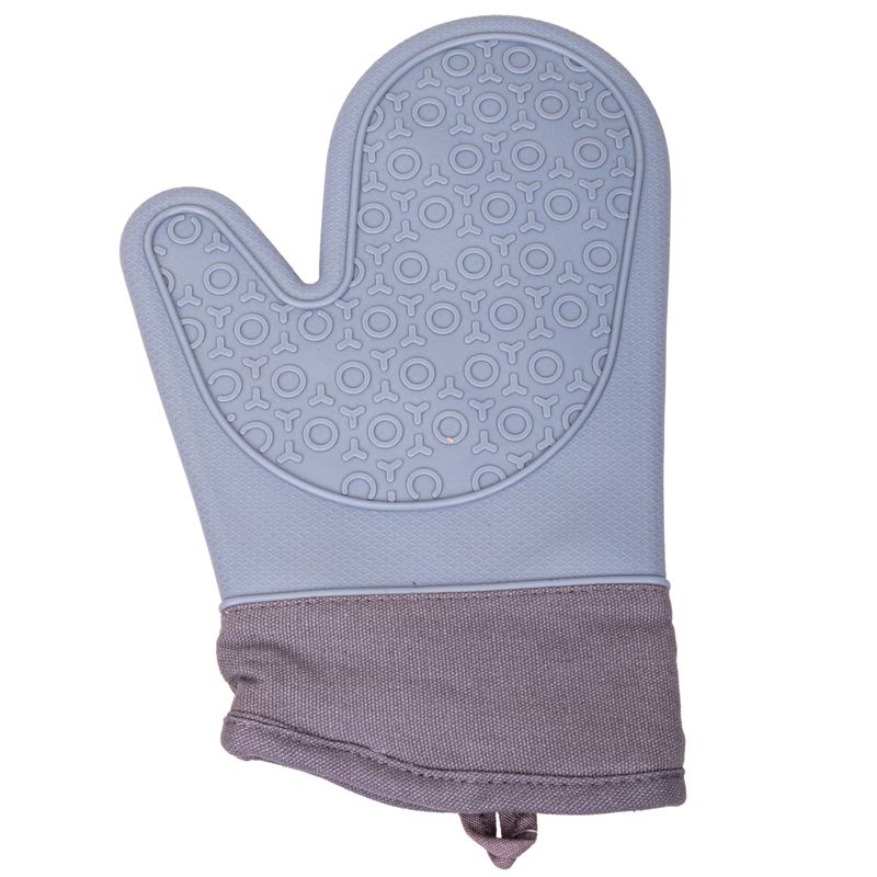 GUANTE DE SILICONA ANTIDESLIZANTE PARA HORNO GRIS