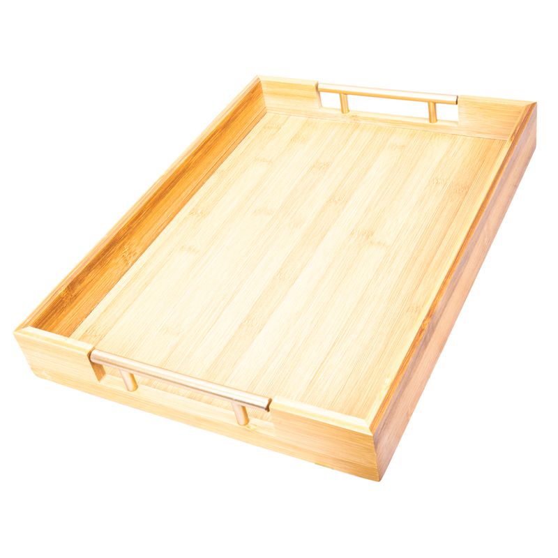 BANDEJA DE BAMBÚ RECTANGULAR 41 X 30 CM 