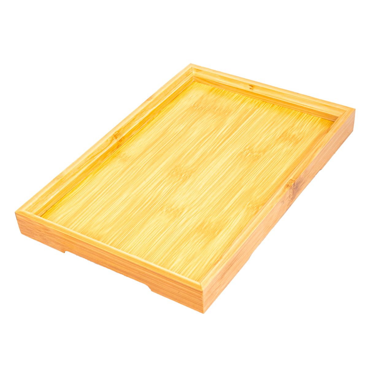BANDEJA DE BAMBÚ RECTANGULAR 28 X 19 CM 