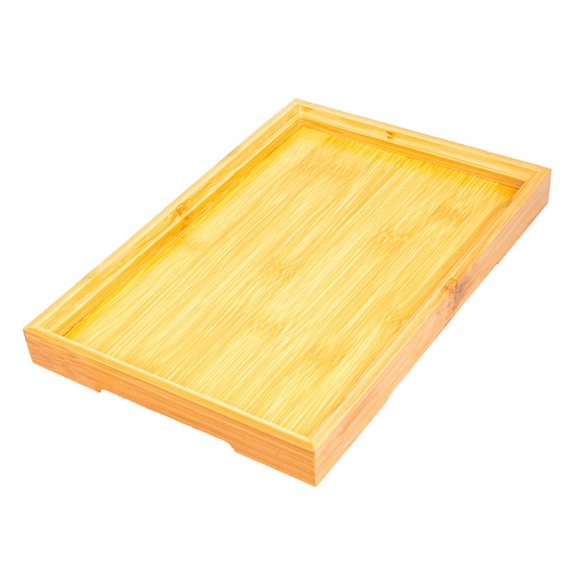BANDEJA DE BAMBÚ RECTANGULAR 28 X 19 CM 