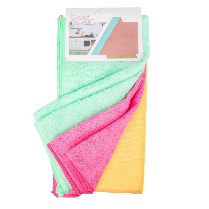PAÑO DE LIMPIEZA MULTIPROPÓSITO 30 X 30 CM CON 6 PIEZAS