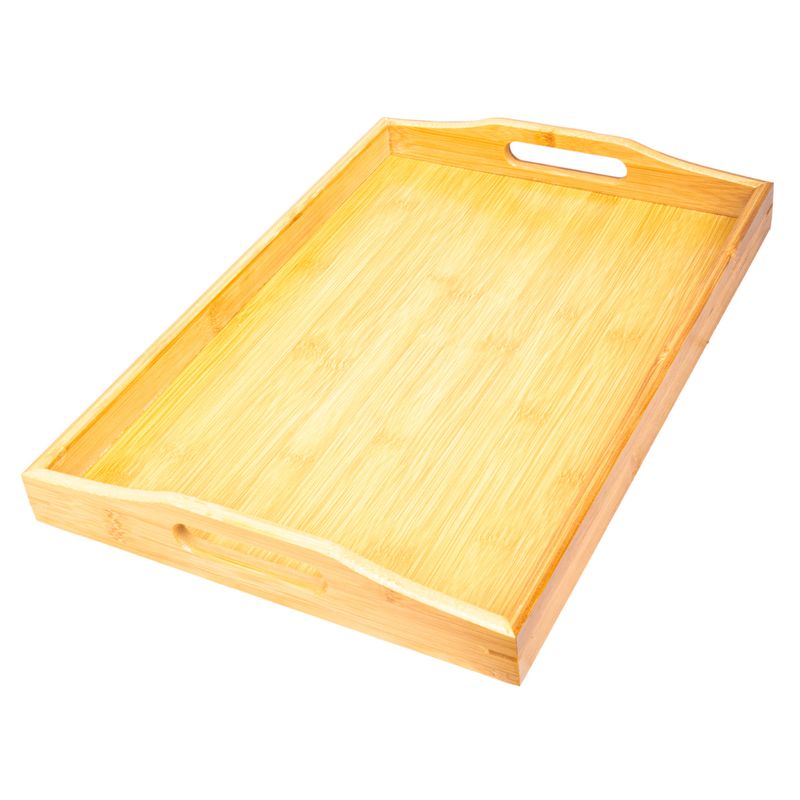 BANDEJA DE BAMBÚ RECTANGULAR 40 X 28 CM 