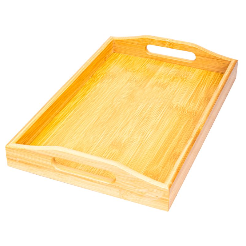 BANDEJA DE BAMBÚ RECTANGULAR 33 X 22 CM 
