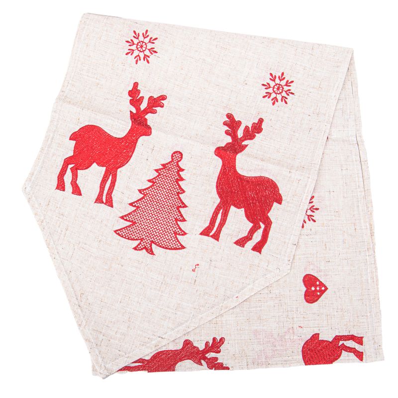 CAMINO DE MESA NAVIDEÑO 34 X 175 CM ESTAMPADO NAVIDEÑO