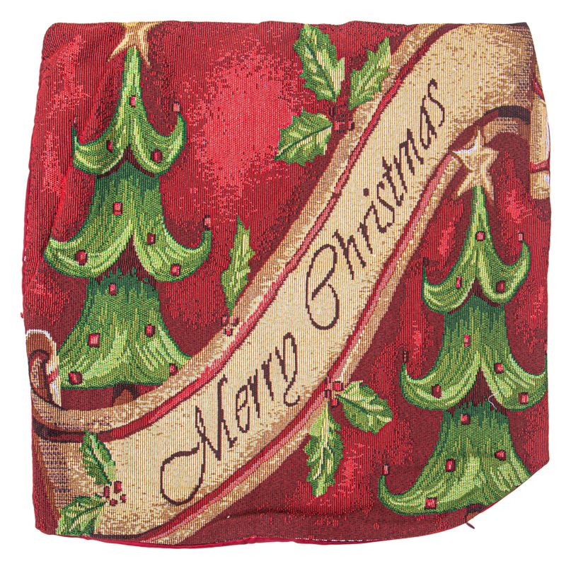 FUNDA DE ALMOHADA NAVIDEÑA 43X43CM CON DISEÑO NAVIDEÑO