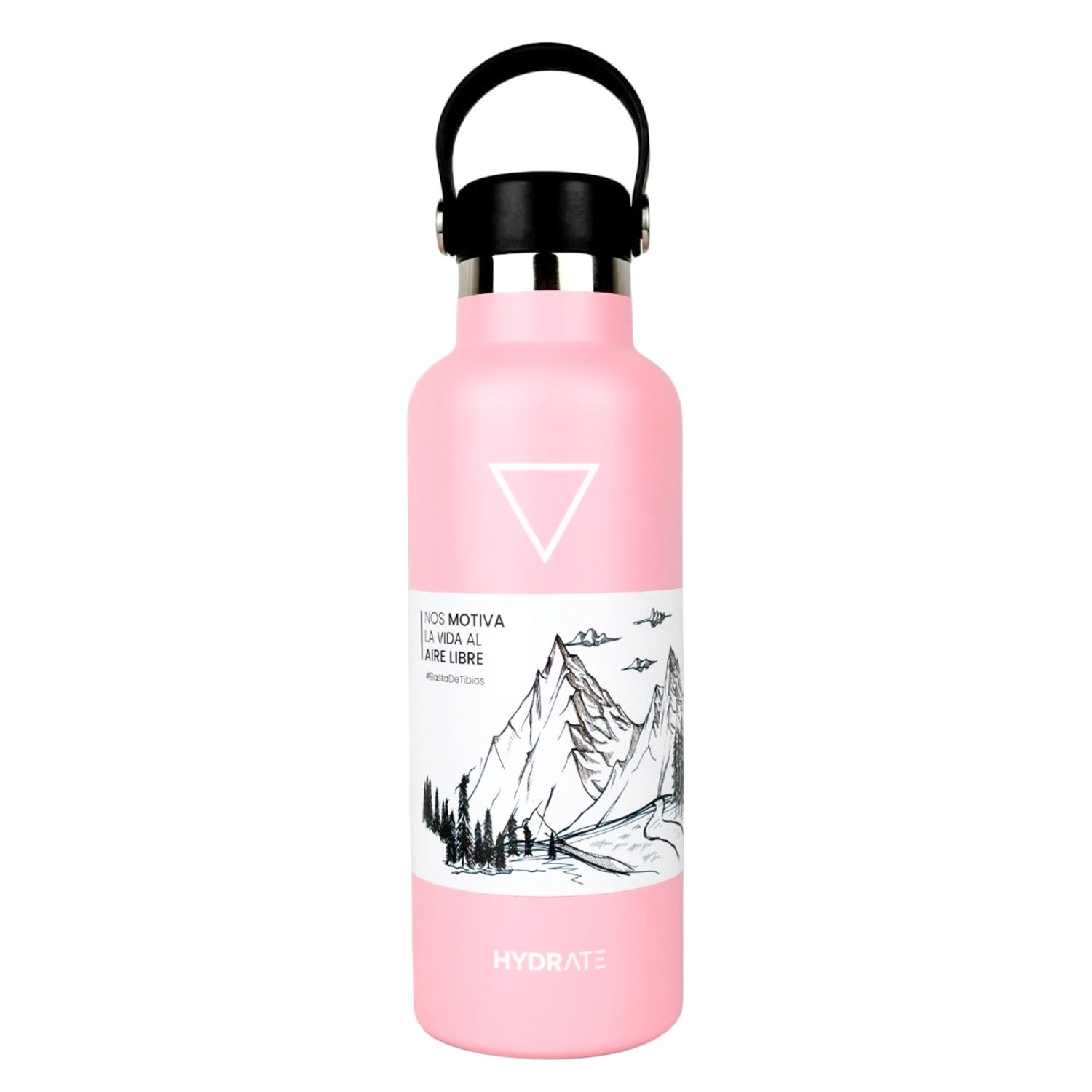 BOTELLA TERMICA 620 ML ROSA PASTEL