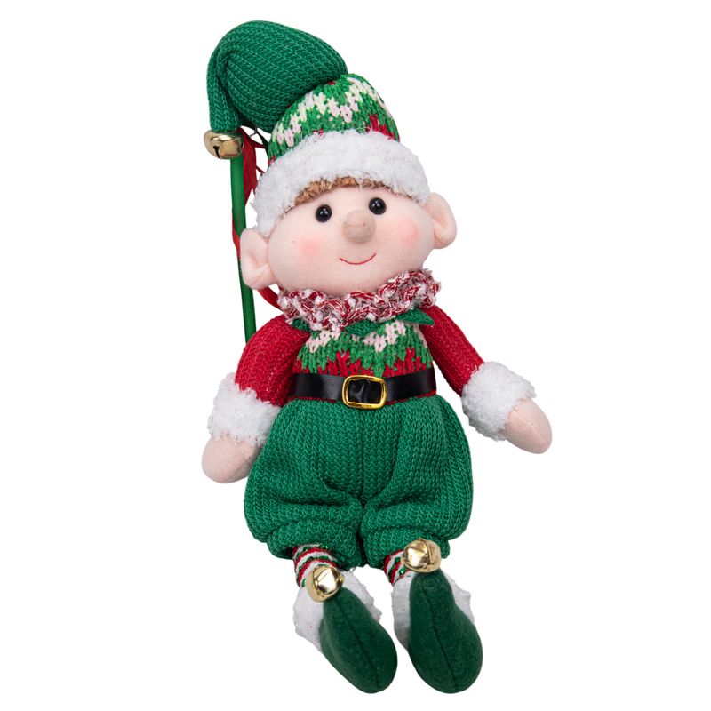MUÑECA ELFA DE NAVIDAD 40CM - ROJO Y VERDE