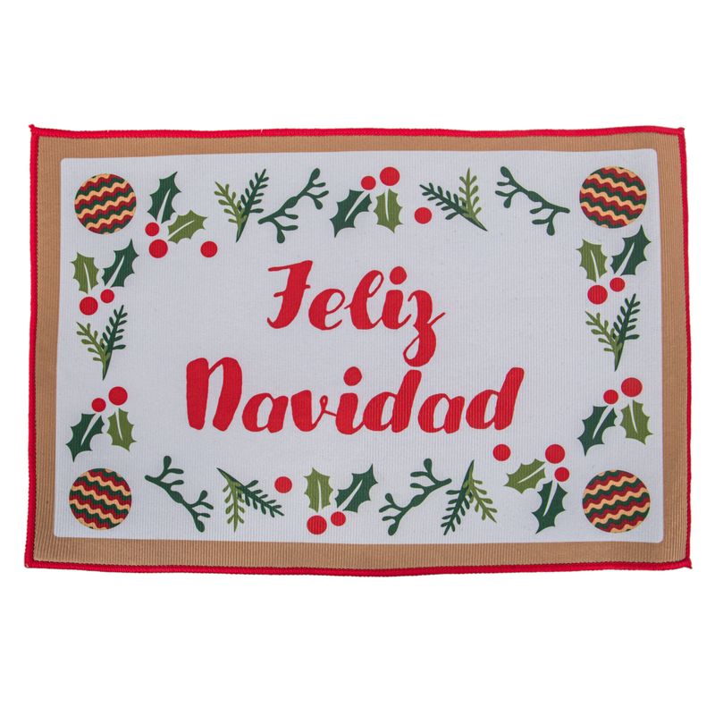 TAPETE NAVIDEÑO DECORATIVA 38X58 CM DISEÑO 5