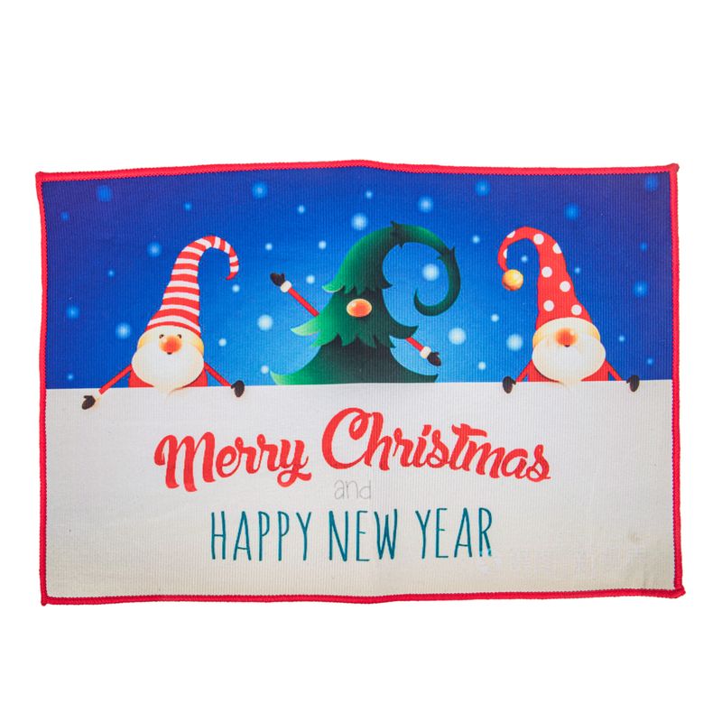 TAPETE NAVIDEÑO DECORATIVA 38X58 CM DISEÑO 7