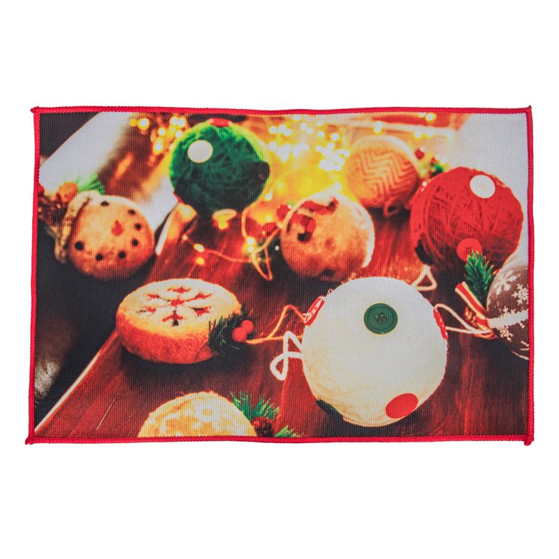 TAPETE NAVIDEÑO DECORATIVA 38X58 CM DISEÑO 10