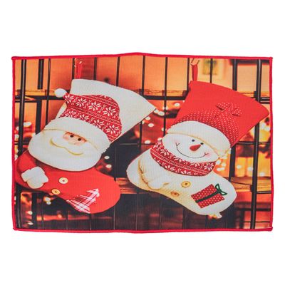 TAPETE NAVIDEÑO DECORATIVA 38X58 CM DISEÑO 11