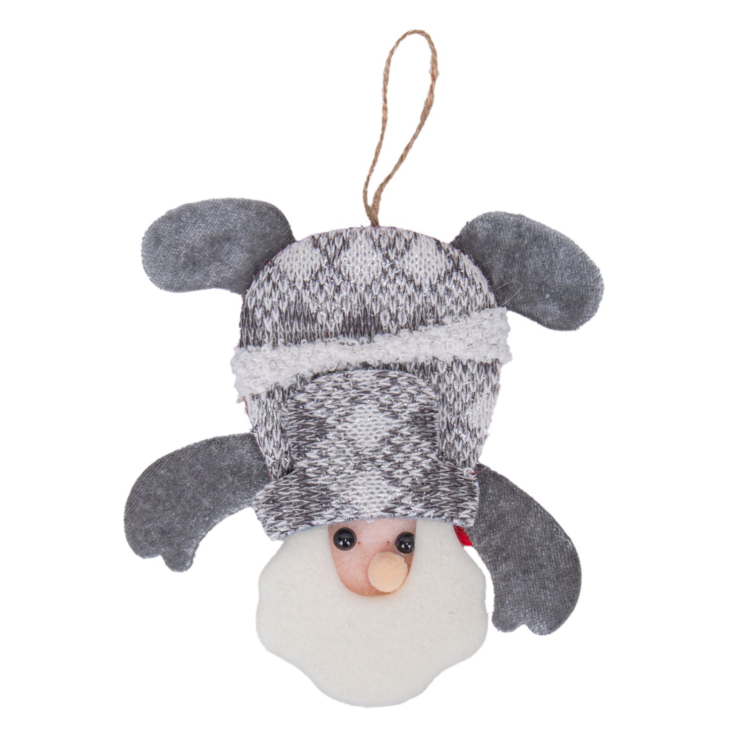 ADORNO COLGANTE MUÑECOS NAVIDEÑO SURTIDOS 15X22 CM GRIS