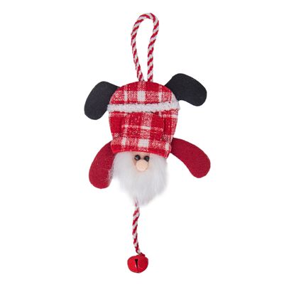 ADORNO COLGANTE MUÑECOS NAVIDEÑO SURTIDOS 15X25 CM ROJO