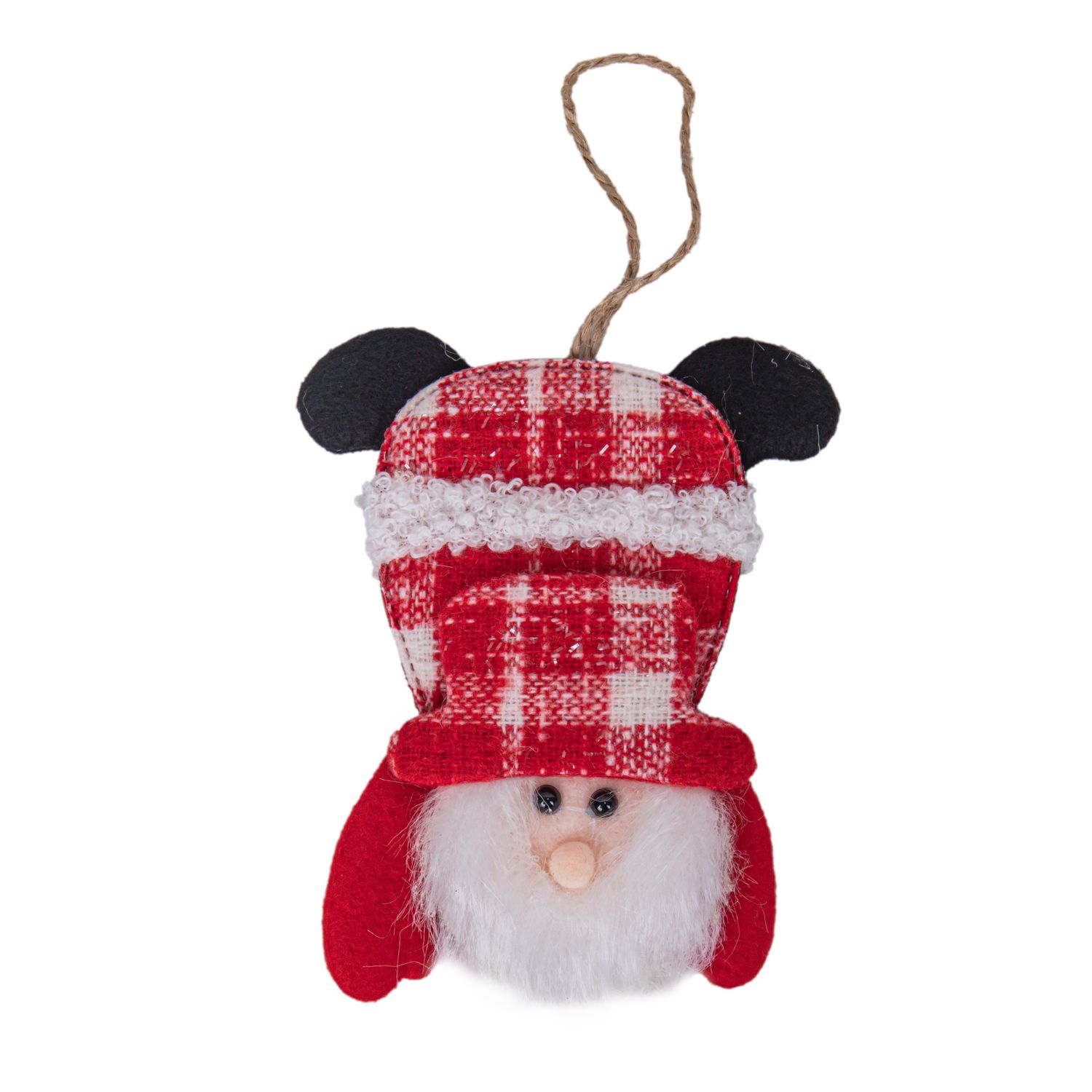 ADORNO COLGANTE MUÑECOS NAVIDEÑO SURTIDOS 19X11 CM ROJO