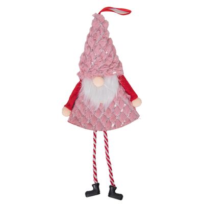 ADORNO COLGANTE NAVIDEÑO DE GNOMO 4 X 14 CM COLORES SURTIDOS 