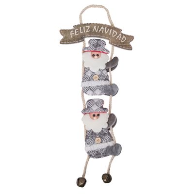 ADORNO COLGANTE NAVIDEÑO CON LETRERO “FELIZ NAVIDAD” DISEÑO SURTIDOS 20X40 CM