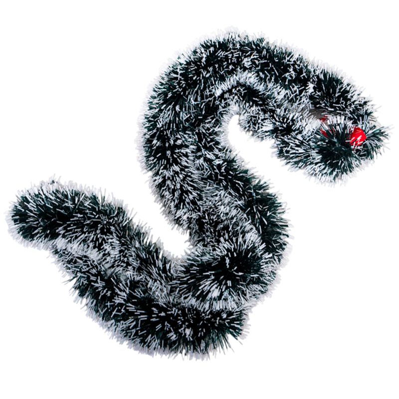 GUIRNALDA DE BRILLOS 8CM X 2M - DOS TONOS DE VERDE