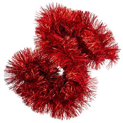CORONA/GUIRNALDA DE BRILLOS 38CM - ROJA