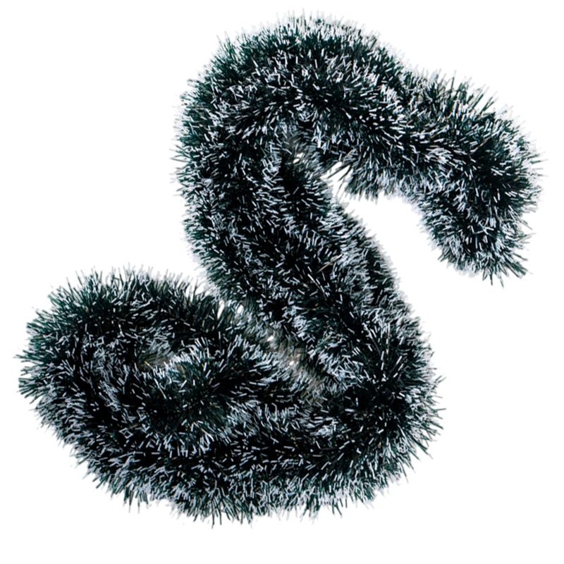 GUIRNALDA DE BRILLOS 7CM X 2M - VERDE/BLANCO - 2X1 
