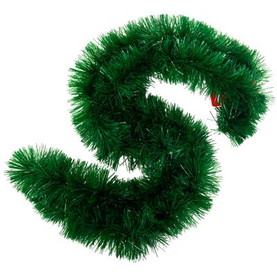 GUIRNALDA DE BRILLOS 8CM X 2M - VERDE CLÁSICO