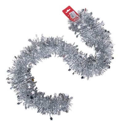 GUIRNALDA DE BRILLOS 7CM X 2M - PLATEADA