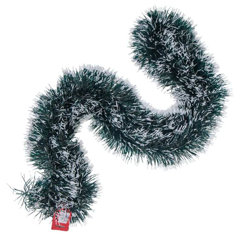GUIRNALDA DE BRILLOS 11CM X 2M - VERDE/BLANCO