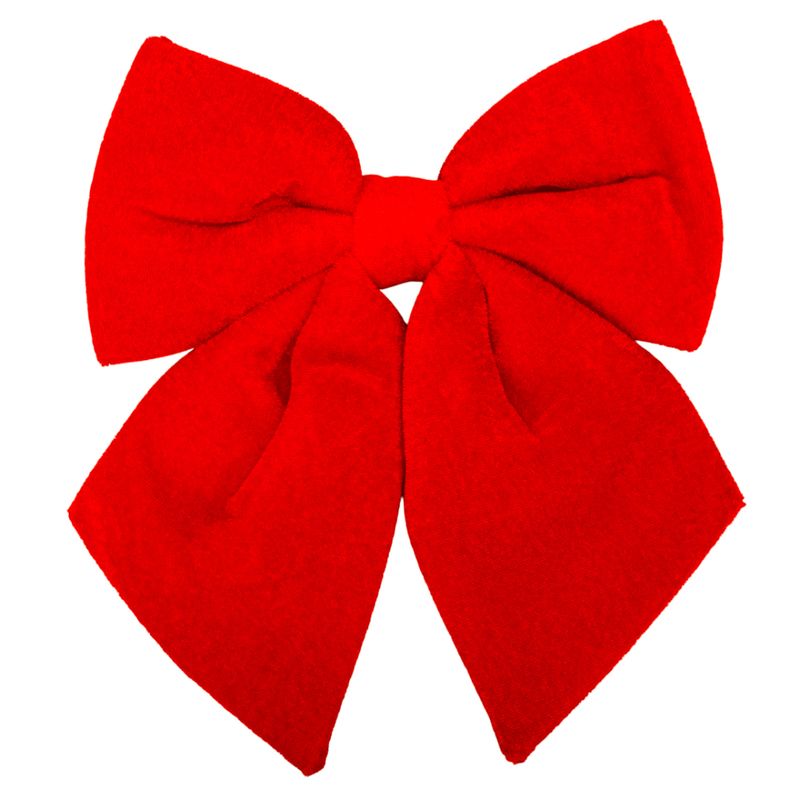 MOÑO DECORATIVO NAVIDEÑO 25X20 CM ROJO