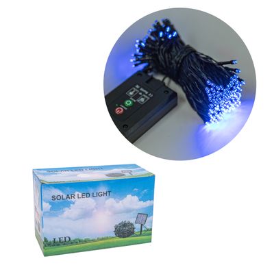 LUCES PISCA PISCA LINEAL SOLAR 200 LED 20M AZUL
