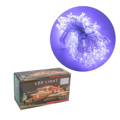 LUCES PISCA PISCA LINEAL ESTRELLA 60LED 9M 55W 220V BLANCO
