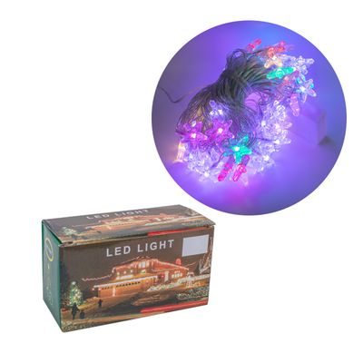 LUCES PISCA PISCA LINEAL ESTRELLA 60LED 9M 55W 220V COLORIDO