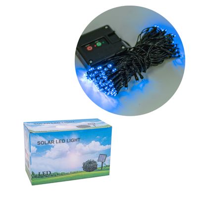LUCES PISCA PISCA SOLAR 10M 100L AZUL