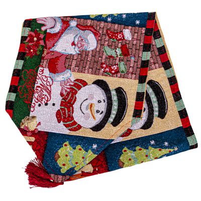 CAMINO DE MESA NAVIDEÑO 170 X 34 CM ESTAMPADO NAVIDEÑO