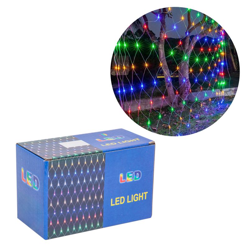 CORTINA DE LUCES 1,5 X 1,5 M 96L 220V BLANCO