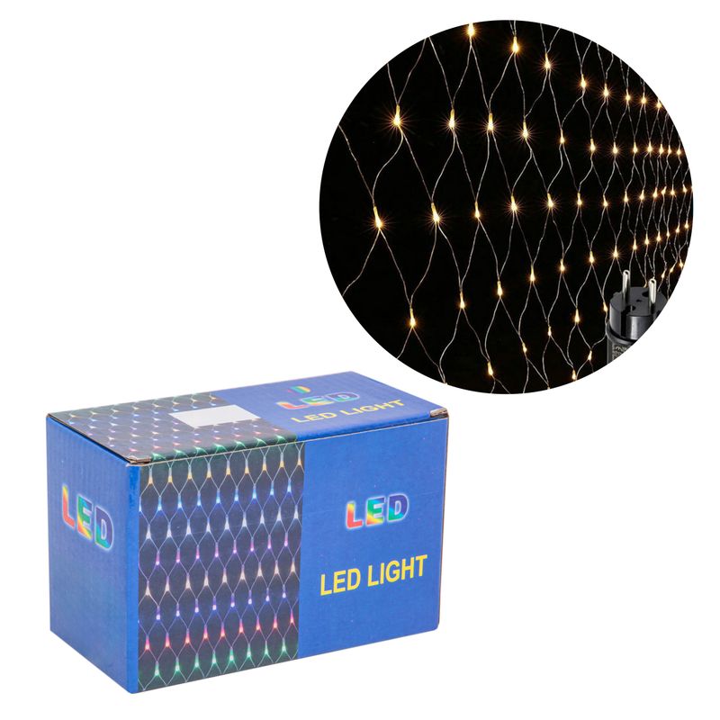 CORTINA DE LUCES 1,5 X 1,5 M 96L 110V