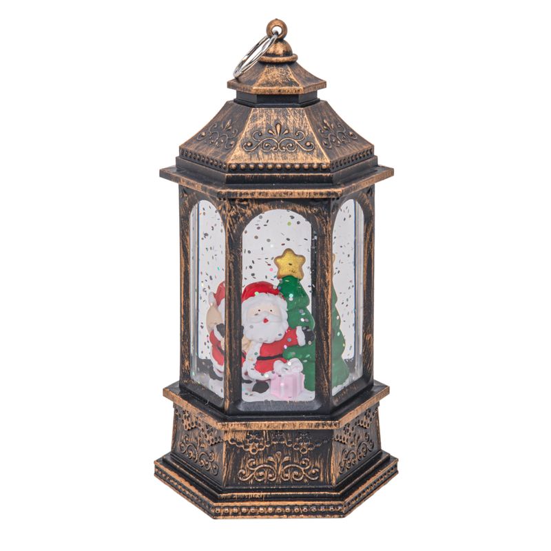 FAROL NAVIDEÑO DECORATIVO CON LUZ LED