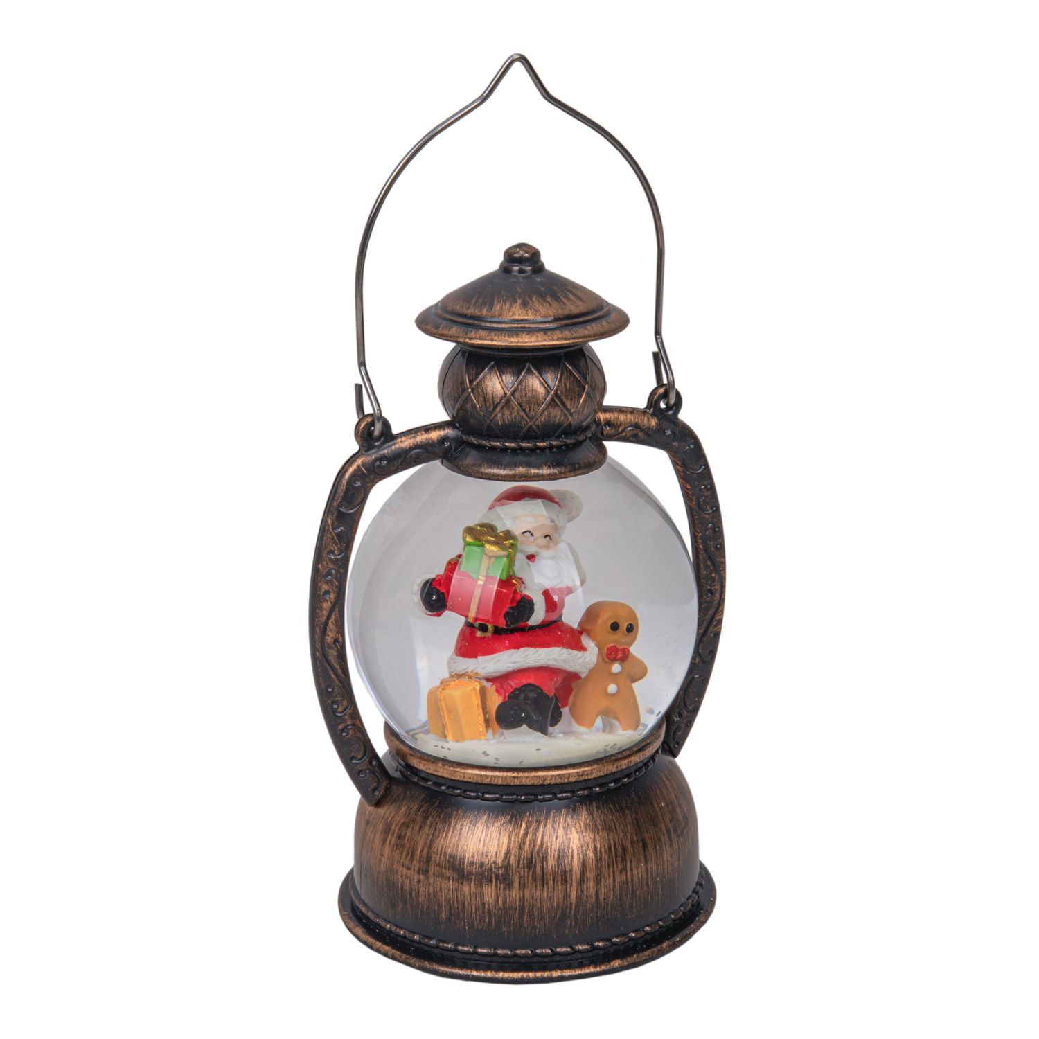FAROL NAVIDEÑO DECORATIVO CON LUZ LED