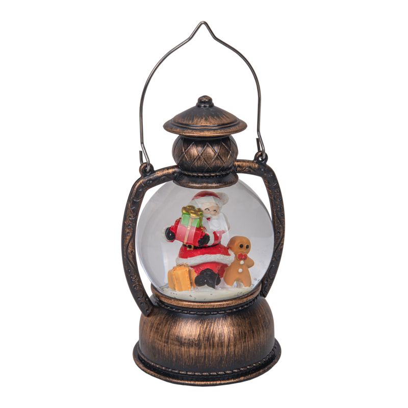FAROL NAVIDEÑO DECORATIVO CON LUZ LED