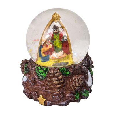 GLOBO DE NIEVE ESTRELLA NIÑO NAVIDEÑO