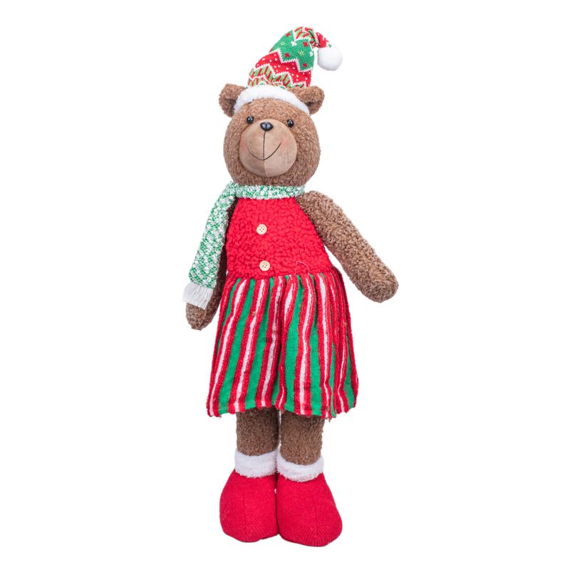 MUÑECO NAVIDEÑO DE OSO 73CM