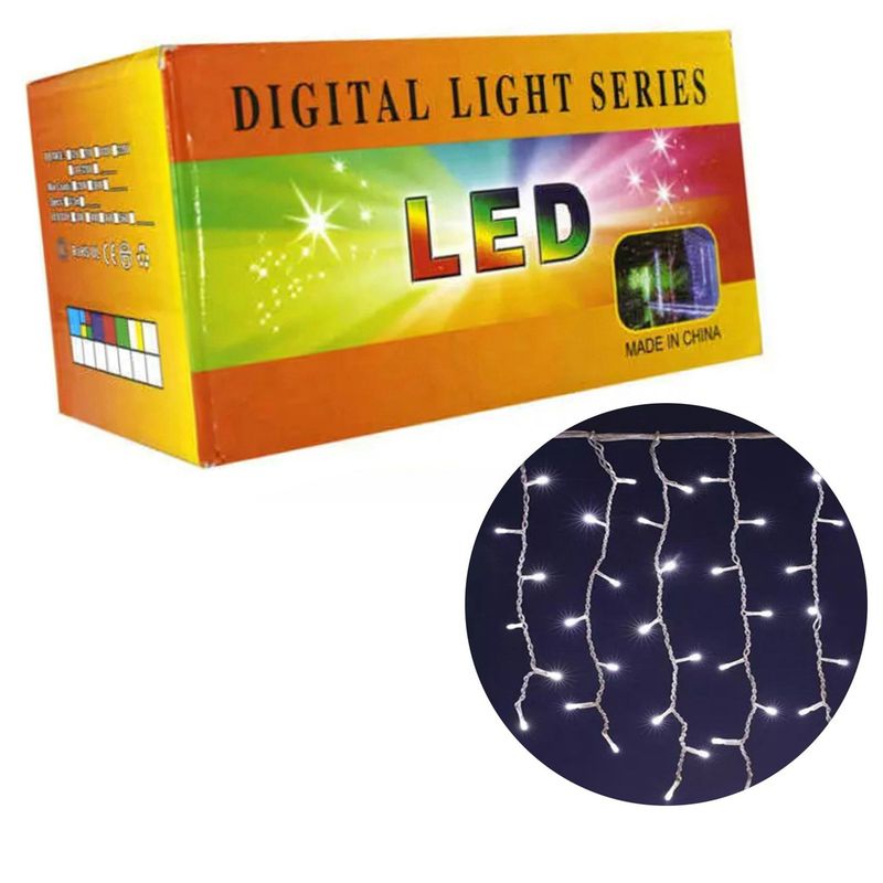 CORTINA DE LUCES 8 METROS 400L 220V BLANCO