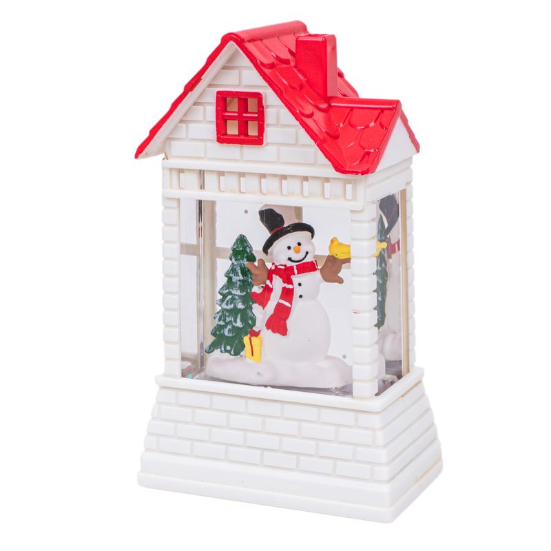 FAROL NAVIDEÑO DECORATIVO CON LUZ LED