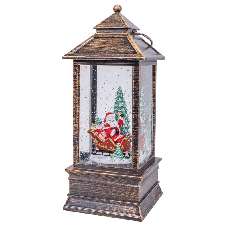 FAROL NAVIDEÑO DECORATIVO CON LUZ LED