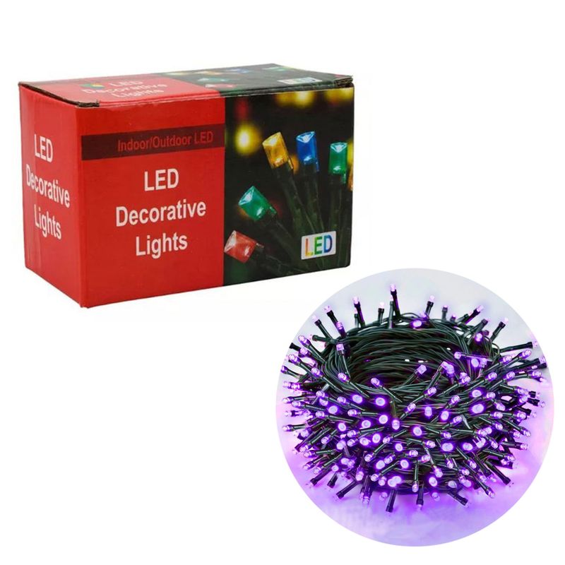 LUCES PISCA PISCA 16 METROS 200L 220V LILA