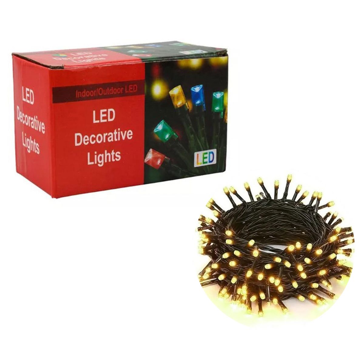 LUCES PISCA PISCA LINEAL 200 LED 16M 220V AMARILLO