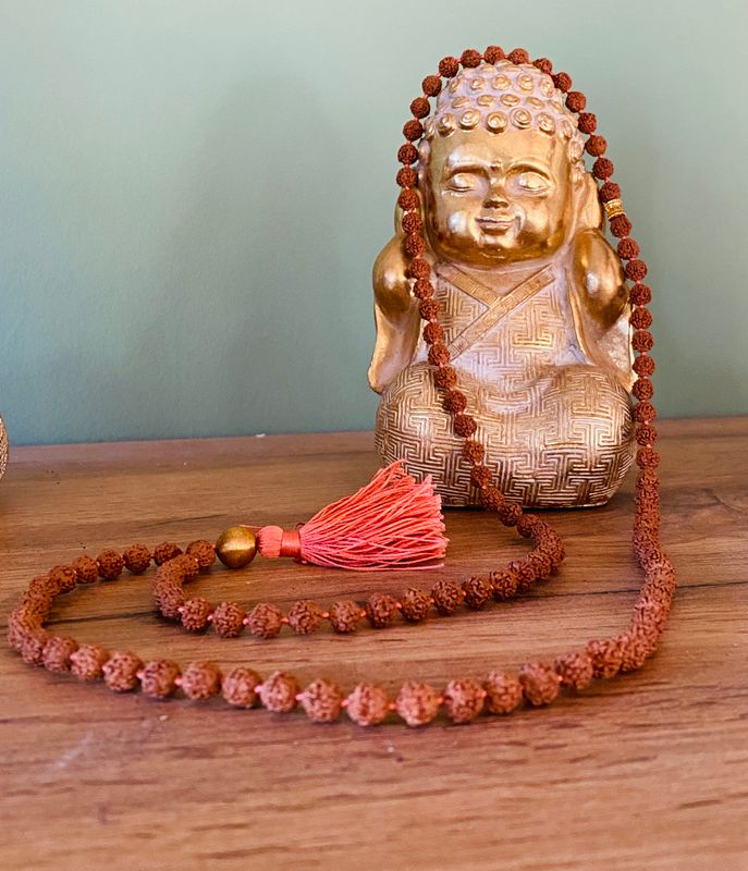 Rudraksha Gold Mala Kumbha Mela 2025 Rudraksha Gold Mala Kumbha Mela 2025